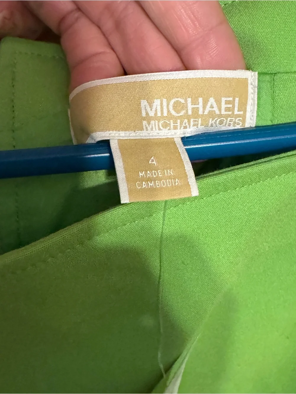 Michael Kors Lime Green Halter Shift Dress